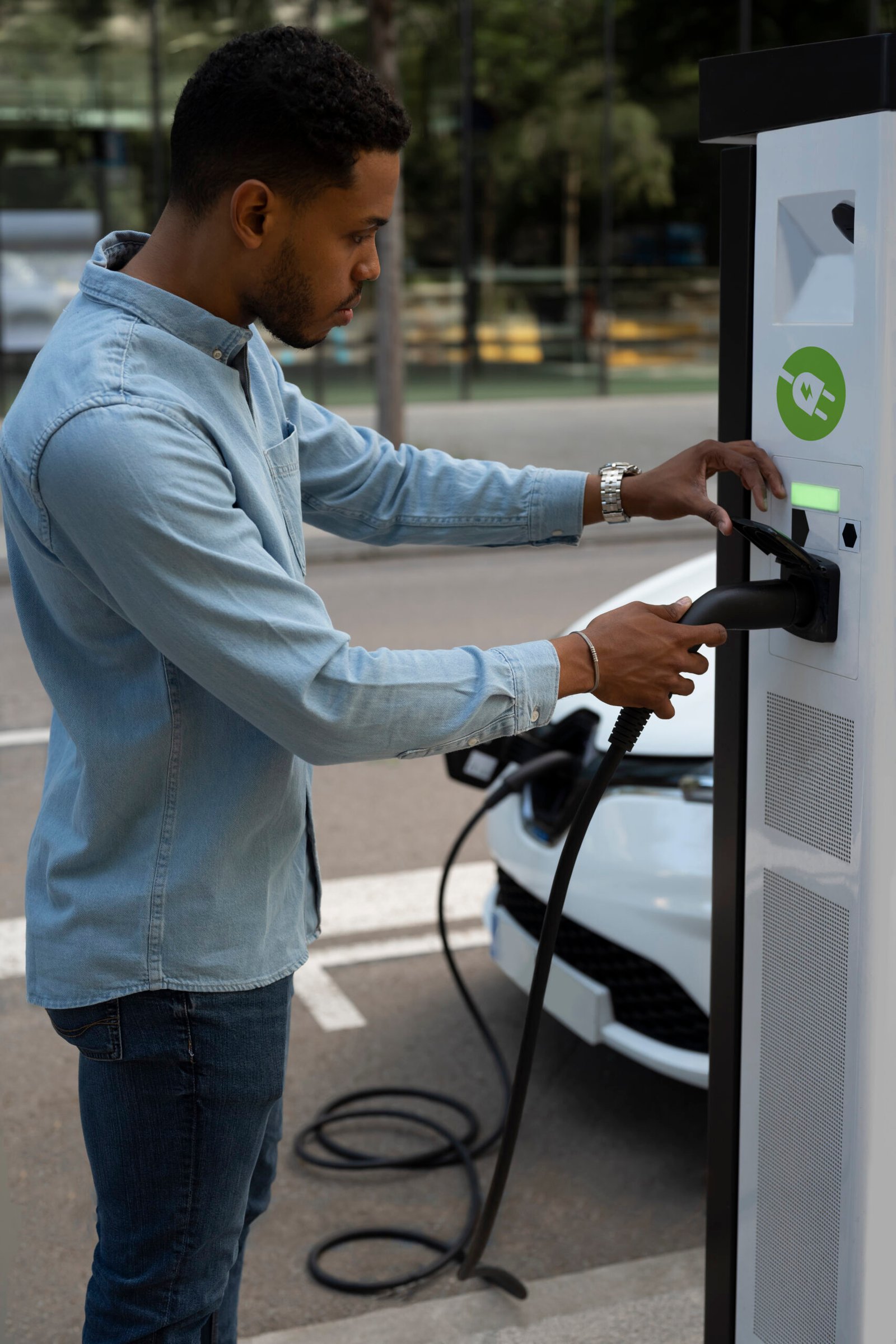 Nettoyage borne de rechargement véhicule électrique à Le Havre Seine-Maritime 76