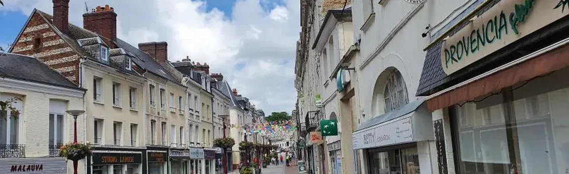 Entreprise de nettoyage à Bolbec — la rue de la République et ses commerces du centre-ville